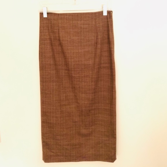 Zara Dresses & Skirts - Zara High Waist Plaid Tube Pencil Skirt EUC